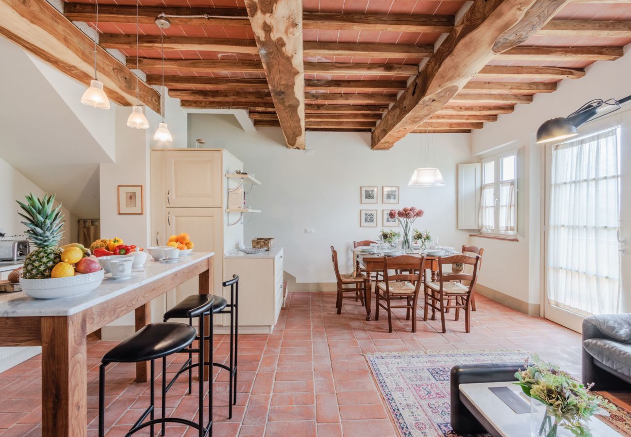 Ferienwohnung in San Gennaro - Casa Gennaro a 3 bedrooms farmhouse apartment with pool in Lucca