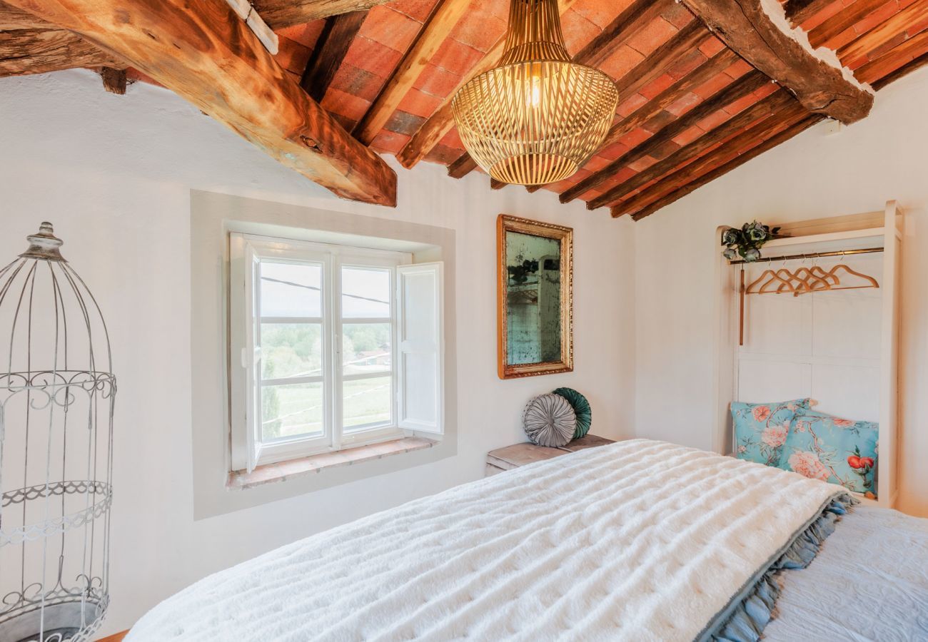 Villa à Pieve di Compito - Villa Aperitivo, Romantic and Panoramic Stone Farmhouse with Private Swimming Pool on the Hills of Lucca close to Lucca, Pisa and the Compitese area