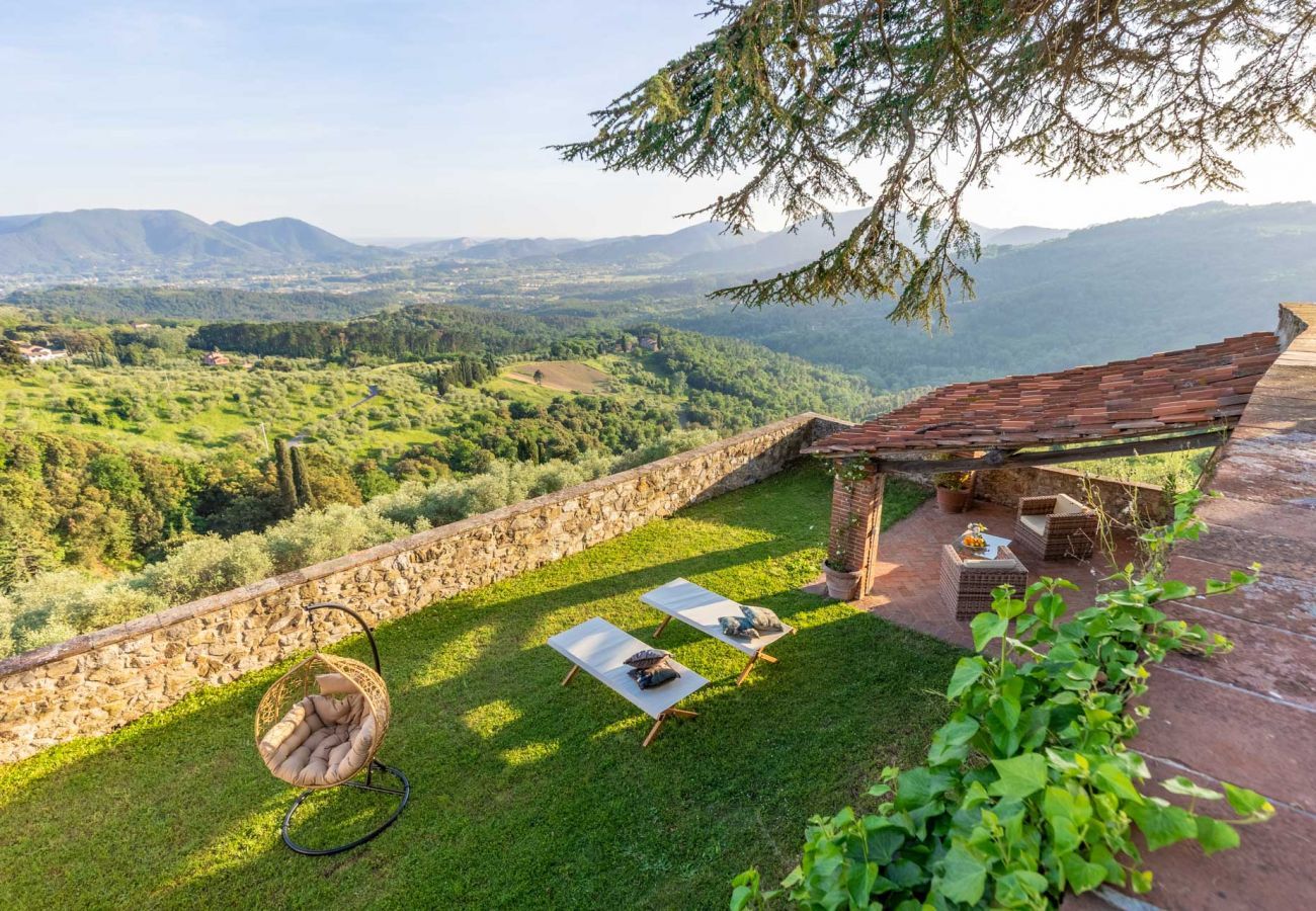 Villa à Lucques - VILLA BORBONE in Pieve Santo Stefano, a Luxury Renaissance Panoramic 9 Bedrooms Retreat Villa with Private Pool 