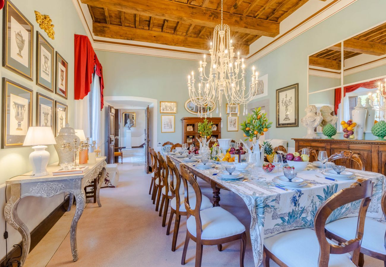 Villa à Lucques - VILLA BORBONE in Pieve Santo Stefano, a Luxury Renaissance Panoramic 9 Bedrooms Retreat Villa with Private Pool 