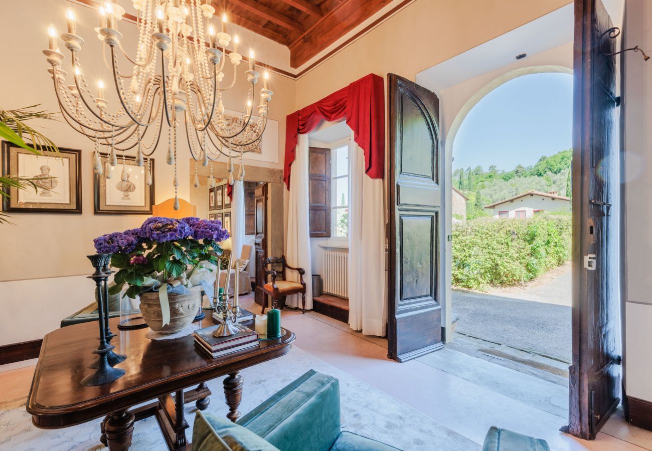 Villa à Lucques - VILLA BORBONE in Pieve Santo Stefano, a Luxury Renaissance Panoramic 9 Bedrooms Retreat Villa with Private Pool 