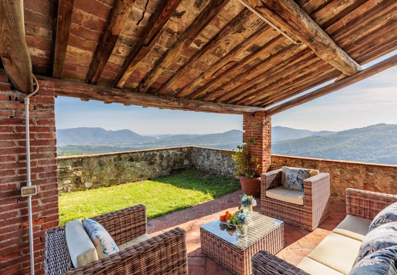 Villa à Lucques - VILLA BORBONE in Pieve Santo Stefano, a Luxury Renaissance Panoramic 9 Bedrooms Retreat Villa with Private Pool 