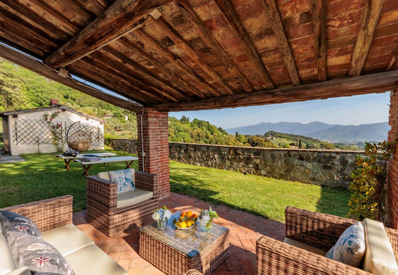 Villa à Lucques - VILLA BORBONE in Pieve Santo Stefano, a Luxury Renaissance Panoramic 9 Bedrooms Retreat Villa with Private Pool 