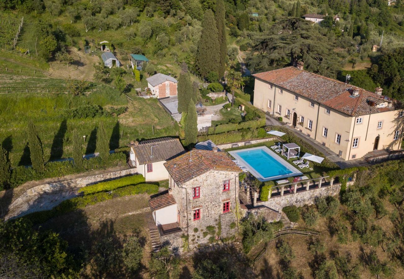 Villa à Lucques - VILLA BORBONE in Pieve Santo Stefano, a Luxury Renaissance Panoramic 9 Bedrooms Retreat Villa with Private Pool 