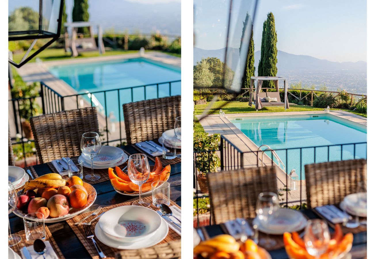 Villa à Lucques - Tuscan Fizz, a traditional Stone Farmhouse with Private Pool and Amazing View among the Vineyards in Lucca