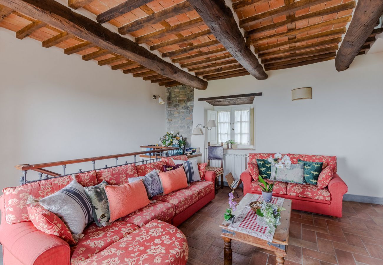 Villa à Lucques - Tuscan Fizz, a traditional Stone Farmhouse with Private Pool and Amazing View among the Vineyards in Lucca