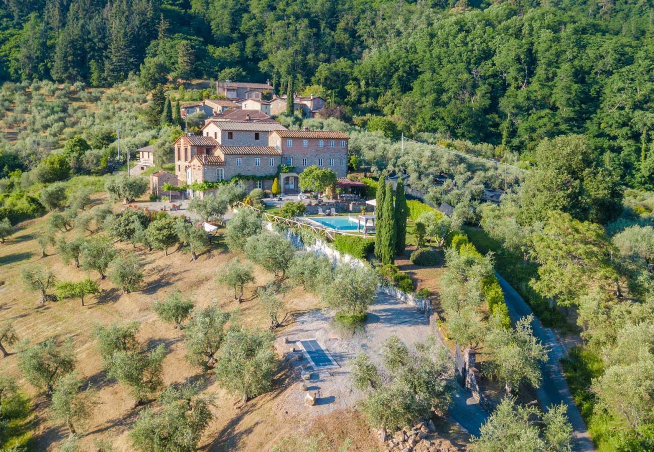 Villa à Lucques - Tuscan Fizz, a traditional Stone Farmhouse with Private Pool and Amazing View among the Vineyards in Lucca